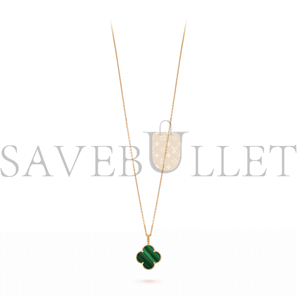 VAN CLEEF & ARPELS MAGIC ALHAMBRA LONG NECKLACE, 1 MOTIF - YELLOW GOLD, MALACHITE  VCARO3MG00
